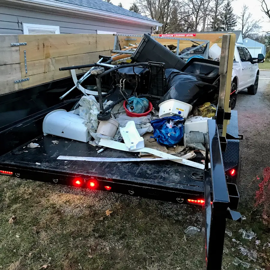 Roll-off dumpster delivered to a residential driveway in Norton