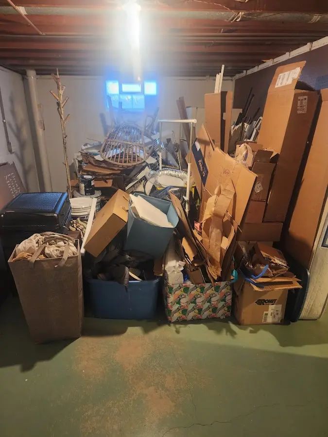 Roll-off dumpster container at job site for Roll Off Dumpster Rental in Norton